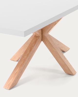 Стол La Forma (ех Julia Grup) Стол Arya 200x100 белый со стальными ножками под дерево арт. 051152
