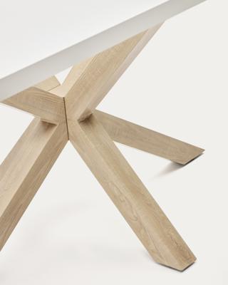 Стол La Forma (ех Julia Grup) Стол Arya 200x100 белый со стальными ножками под дерево арт. 051152