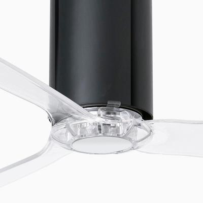 Вентилятор  Faro Глянцевый / прозрачный черный потолочный вентилятор Mini Tube Fan арт. 059109