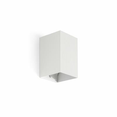 Бра Faro LUNE Белый квадратный настенный светильник с рифлением 1xGU10 арт. 220725