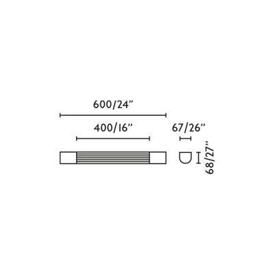 Бра Faro KIVA 600 Настенный светильник хром LED 10W 3000K арт. 220895