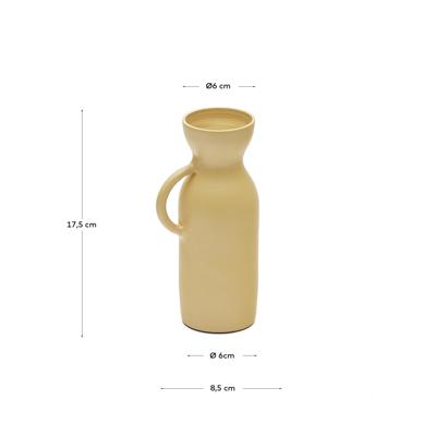 Ваза La Forma (ех Julia Grup) Pelras Ваза из горчичного алюминия 17.5 cm арт. 160302