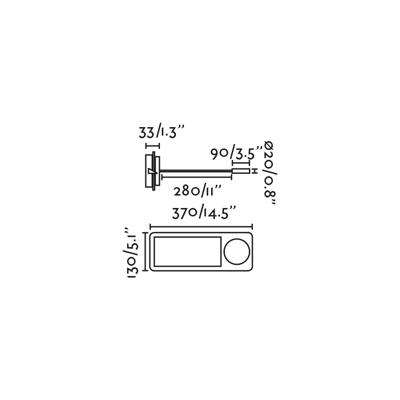 Бра Faro Бра с ридером MOOD черное LED 2x3W 2W 3000K арт. 183173