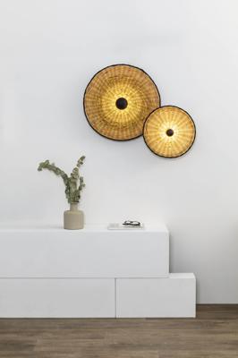 Бра Faro Настенный/потолочный светильник Costas 600 H70 черный/из ротанга арт. 152449