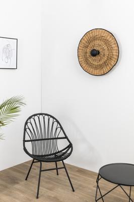 Бра Faro Настенный/потолочный светильник Costas 600 H70 черный/из ротанга арт. 152449
