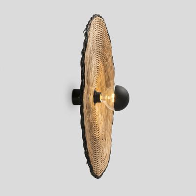 Бра Faro Настенный/потолочный светильник Costas 600 H70 черный/из ротанга арт. 152449