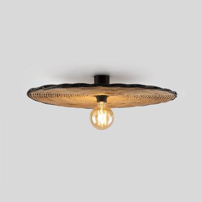 Бра Faro Настенный/потолочный светильник Costas 600 H70 черный/из ротанга арт. 152449