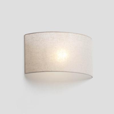 Бра Faro Горизонтальное круглое льняное бра Otton R 2xE27 арт. 152454