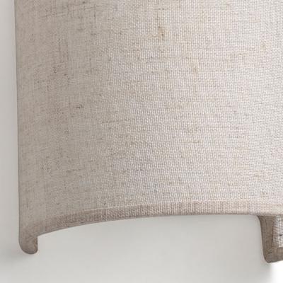 Бра Faro Настенный светильник Otton R Round Linen вертикальный 1xE27 арт. 152519
