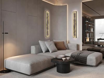 Бра Schuller Настенный светильник Stone CCT- черный LED L100 арт. 215922