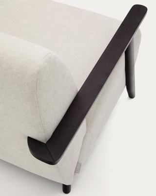 Кресло La Forma (ех Julia Grup) Кресло Meghan из жемчужного шенилла с массивом бука в отделке венге арт. 209181