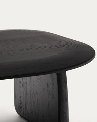Столик La Forma (ех Julia Grup) Журнальный столик Pirita из массива дуба в черном цвете, 70,6 x 70 арт. 208145