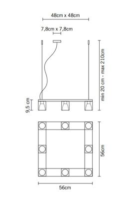 Подвесной светильник Fabbian  Подвесной светильник D28A0700 Flow арт. D28A0700 Flow
