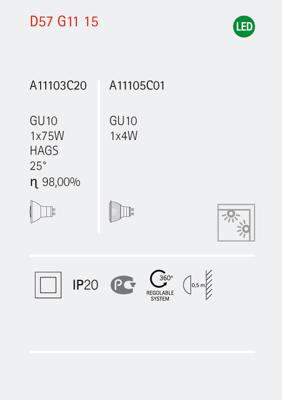 Бра Fabbian  Настенный/Потолочный светильник D57G1304 арт. D57G1304