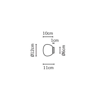 Бра Fabbian  Настенный/Потолочный светильник Lumi Mochi d12 арт. F07G0101