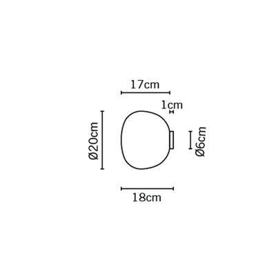 Бра Fabbian  Настенный/Потолочный светильник Lumi Mochi d20 арт. F07G0301