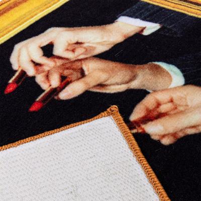 Ковер Seletti Коврик Lipstick Black арт. 18185