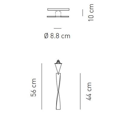 Встраиваемый светильник AXOLIGHT  Встраиваемый светильник FA AURA 44 White арт. FAAURA44BCCR12V