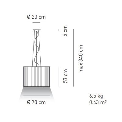 Подвесной светильник AXOLIGHT  Подвесной светильник SP SKR 070 Black/White арт. SPSKR070E27 NE BC