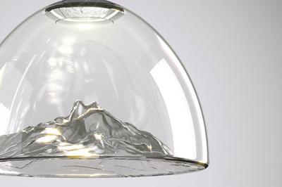 Подвесной светильник AXOLIGHT  Подвесной светильник SP MOUNTA Grey/Chrome арт. SPMOUNTAGRCRLED