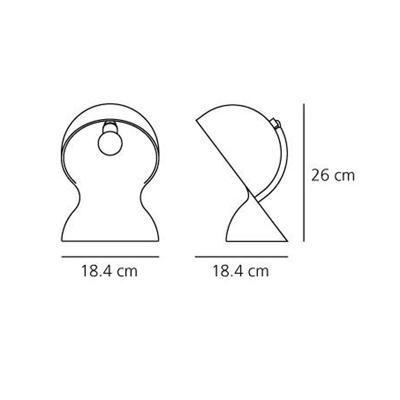 Лампа ARTEMIDE Настольная лампа Dalu Black арт. 1466030A