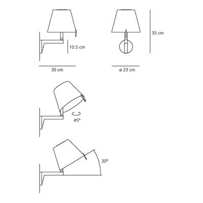 Бра ARTEMIDE Настенный светильник 0721020A арт. 0721020A