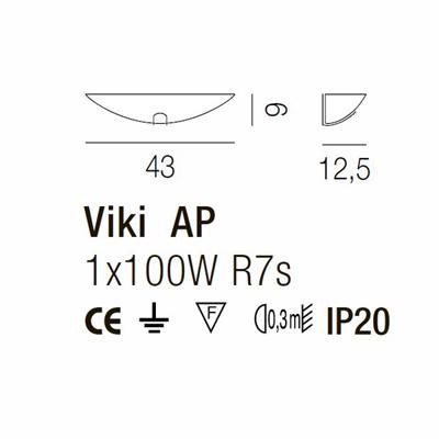 Бра Vistosi Настенный светильник AP VIKI VE арт. AP VIKI VE