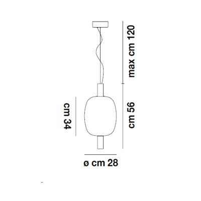 Подвесной светильник Vistosi Подвесной светильник Riflesso SP 2 clear/copper арт. SPREFL2CRRA