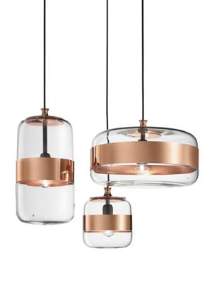 Подвесной светильник Vistosi Подвесной светильник FUTURA SP M clear/copper арт. FUTURA SP M CR/RA R_N