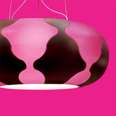 Подвесной светильник Leucos Подвесной светильник FLAN Fucsia/Marrone арт. 0103070465005