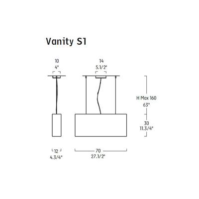 Подвесной светильник Leucos Подвесной светильник VANITY S1 Macha арт. 0000166