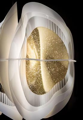 Подвесной светильник Slamp Подвесной светильник Fiordlys Gold арт. FRDSM00GLD01T00ROUEU