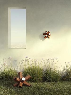 Фонарь Slamp Уличный светильник Bang Corten арт. BNGYL00CRT000LDOUDEU
