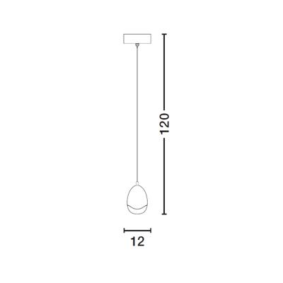 Подвесной светильник Delight Collection Подвесной светильник MD13003023-1A chrome арт. MD13003023-1A chrome