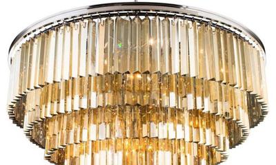 Люстра Delight Collection Люстра Odeon 10A chrome/amber арт. KR0387P-10A chrome/amber