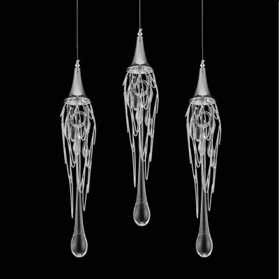 Подвесной светильник Delight Collection Подвесной светильник Goddess Tears 3 chrome арт. P68009L-3 chrome