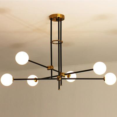 Люстра Delight Collection Люстра Bistro Globe 6 арт. 9389P/6 black/gold