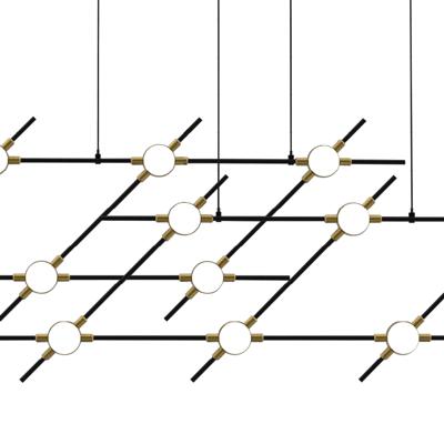 Люстра Delight Collection Люстра Molecular 14 black/gold арт. MD18001067-14A  black/gold