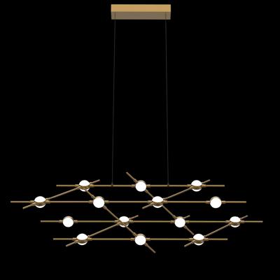 Люстра Delight Collection Люстра Molecular 14 black/gold арт. MD18001067-14A  black/gold