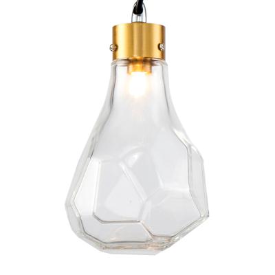 Подвесной светильник Delight Collection Подвесной светильник KR1197P-1 clear арт. KR1197P-1 brass/clear