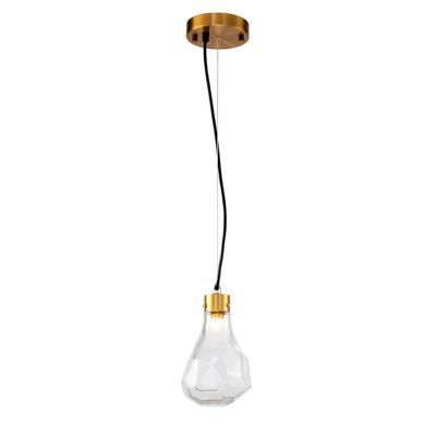 Подвесной светильник Delight Collection Подвесной светильник KR1197P-1 clear арт. KR1197P-1 brass/clear