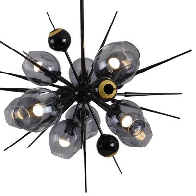 Люстра Delight Collection Люстра 9720P-10S black/smoky арт. 9720P-10S black/smoky