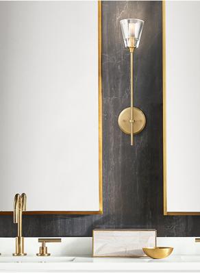 Бра Delight Collection Настенный светильник Torche De Verre 1 light gold арт. 8614W/D gold