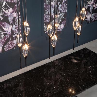 Подвесной светильник Delight Collection Подвесной светильник Pezzo 9 pearl black арт. OM82113-9 pearl black
