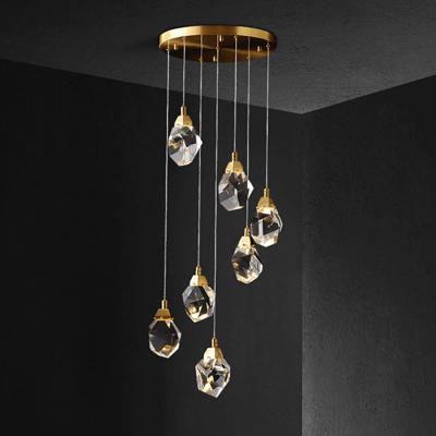 Подвесной светильник Delight Collection Подвесной светильник Crystal rock 7 gold арт. MD-020B-7 gold