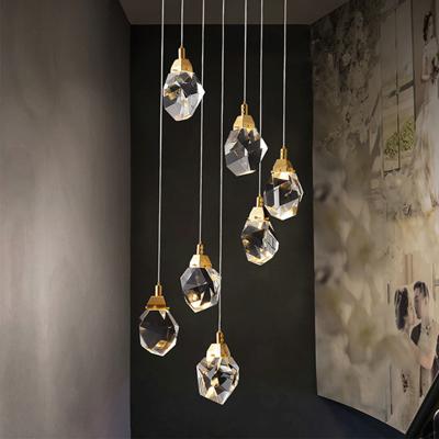 Подвесной светильник Delight Collection Подвесной светильник Crystal rock 7 gold арт. MD-020B-7 gold