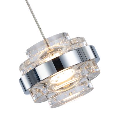 Подвесной светильник Delight Collection Подвесной светильник MD22030002-1A chrome/clear арт. MD22030002-1A chrome/clear