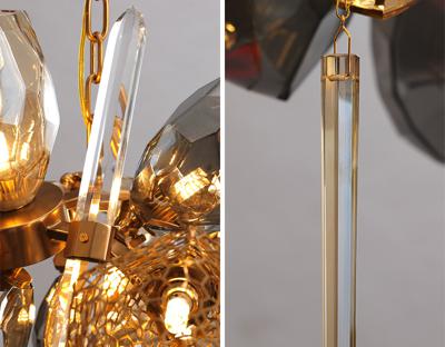 Люстра Delight Collection Люстра 8898P/BS gold/smoky арт. 8898P/BS gold/smoky