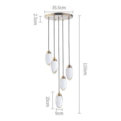 Подвесной светильник Delight Collection Подвесной светильник MT8848-5H brass арт. MT8848-5H brass