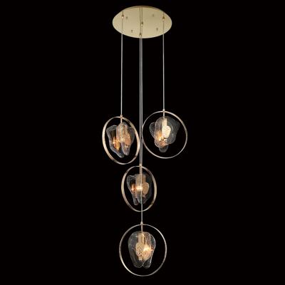 Подвесной светильник Delight Collection Подвесной светильник P60669-4 gold/clear арт. P60669-4 gold/clear